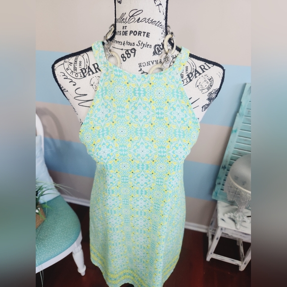 Peppermint Boutique Halter Print Dress - Picture 3 of 10